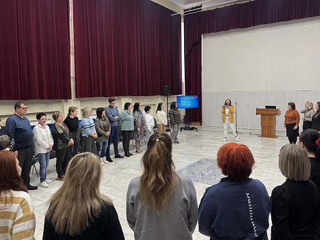 Состоялся семинар-практикум «Голос - как инструмент достижения успеха и как правильно его настраивать»