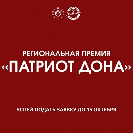 В РОСТОВСКОЙ ОБЛАСТИ УЧРЕЖДЕНА ПРЕМИЯ ДЛЯ МОЛОДЫХ ПАТРИОТОВ